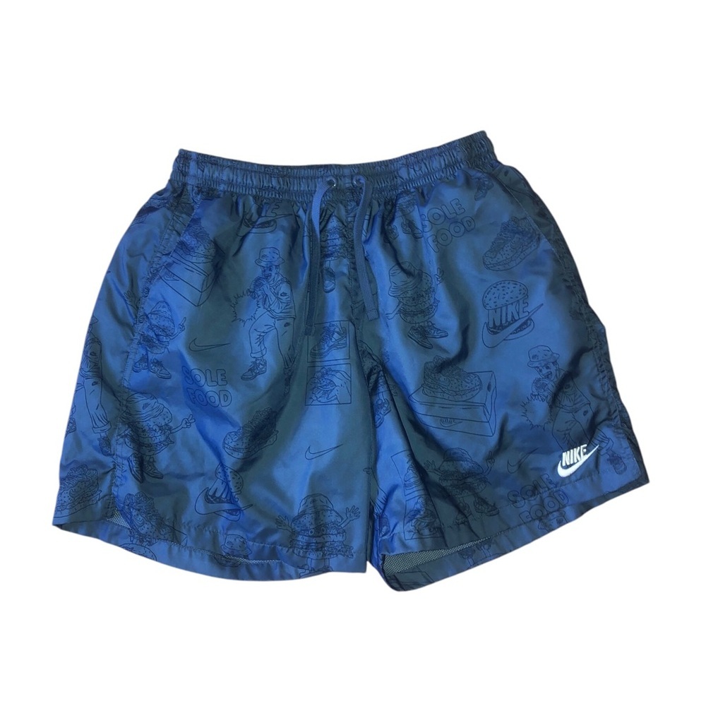 Sold**RARE NIKE SPORTSWEAR SOLE FOOD WOVEN MENS SHORTS SIZE L